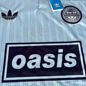 Oasis Blue Tour Tshirt. Live 25 - Adidas Originals - Fan Shirt. New With Tags